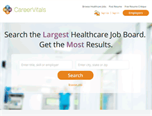 Tablet Screenshot of careervitals.com